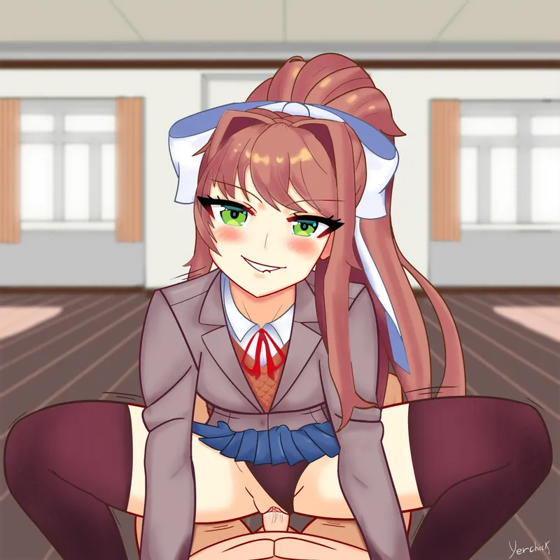 Thumbnail Monika Riding - A Creative Work by Yourchicc | Yourchicc | DDLCRule34
