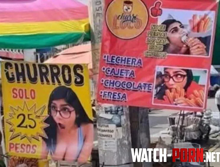 I love Mia and her work but I think someone in Mexico stole her likeness to sell churros. by exhibitthis69
