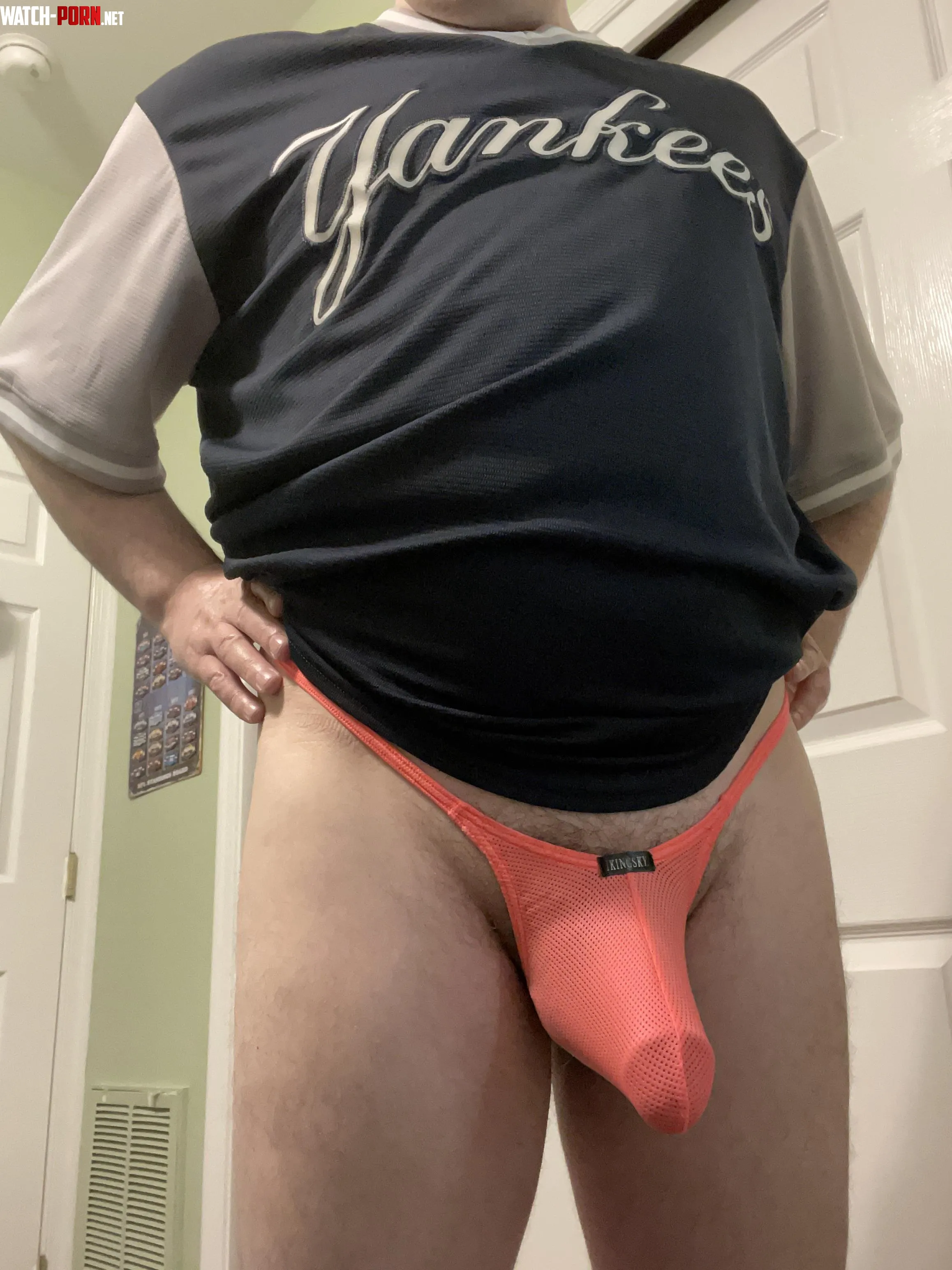 Tuesday night = Jersey and thong for an AL East matchup! Go Yankees! by Buster912