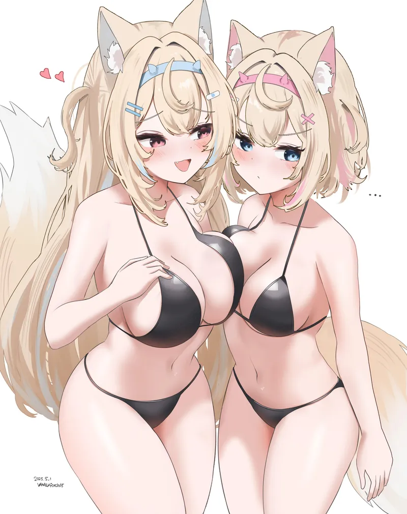 Thumbnail A_MASSIVE_PERVERT: FuwaMoco from Hololive - Dive into Swimsuit Hentai