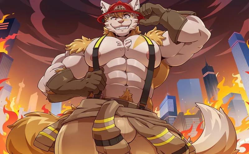 Thumbnail Rescue Scenario: Saved by a Firefighter by Demon_Prince0 in baramanga