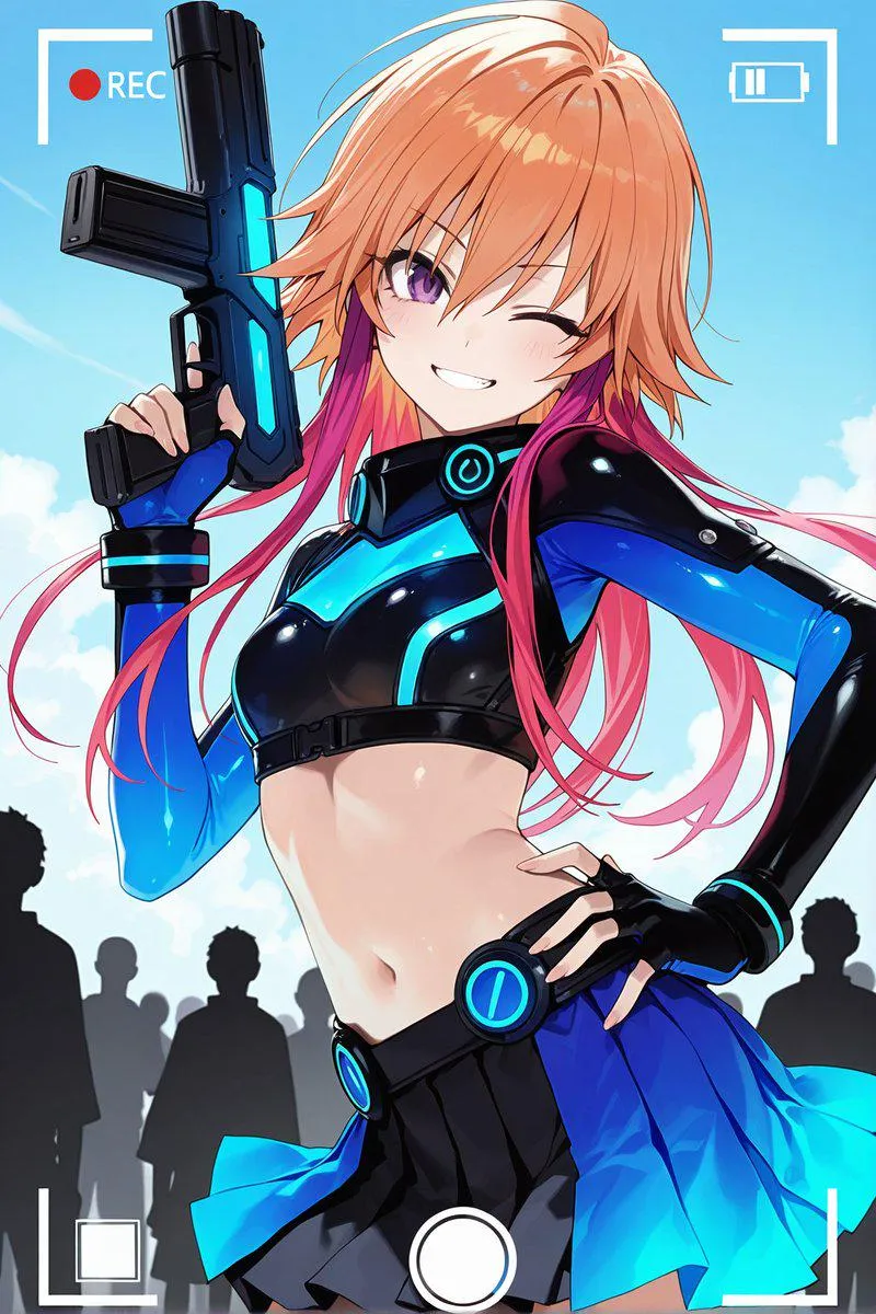 Thumbnail A Divine Midriff: Asuka Ninomiya from Idolmaster by CheetahSperm18