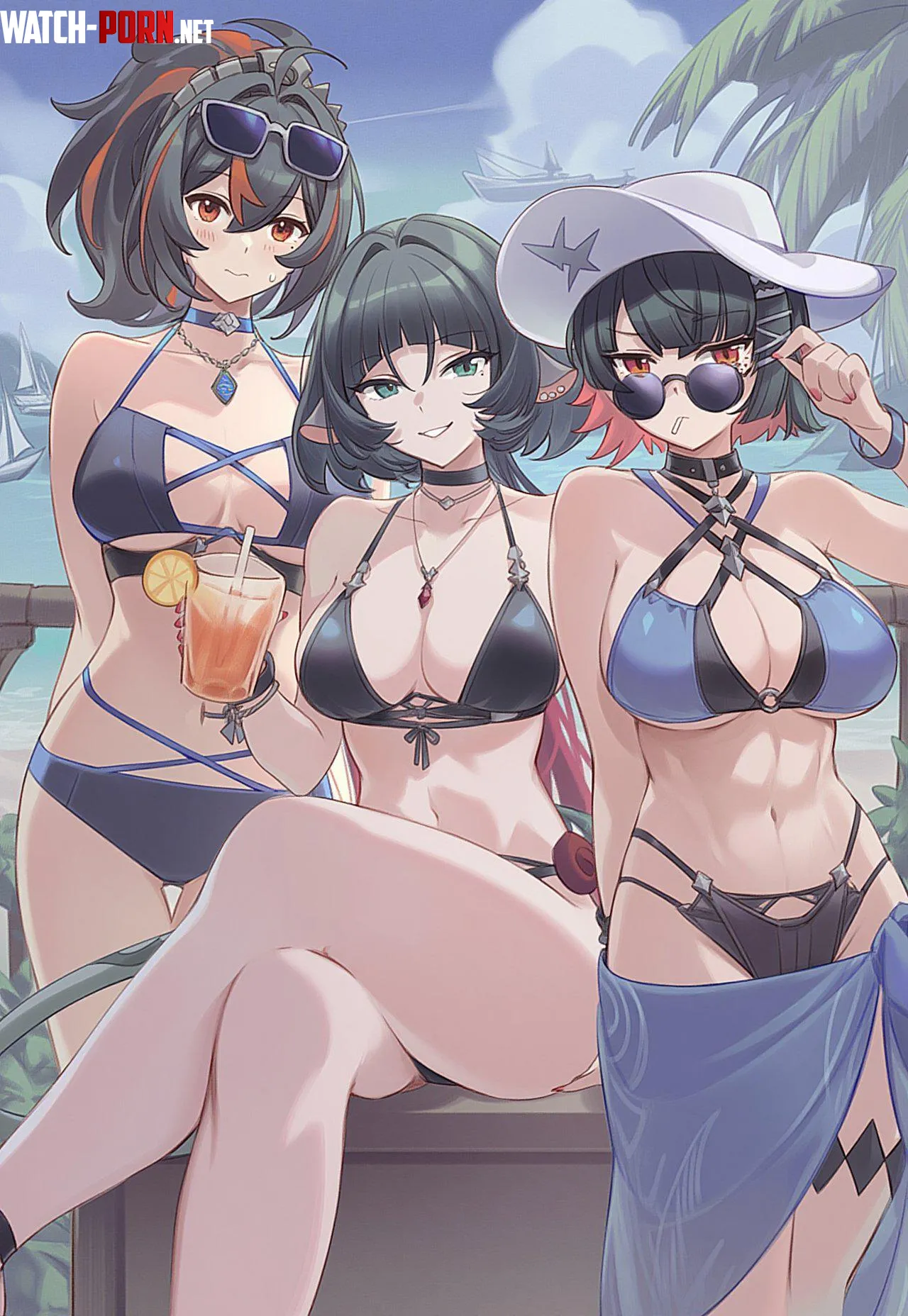 Zhu Yuan, Ellen Joe and Jane Doe [Zenless Zone Zero] by McKnight94