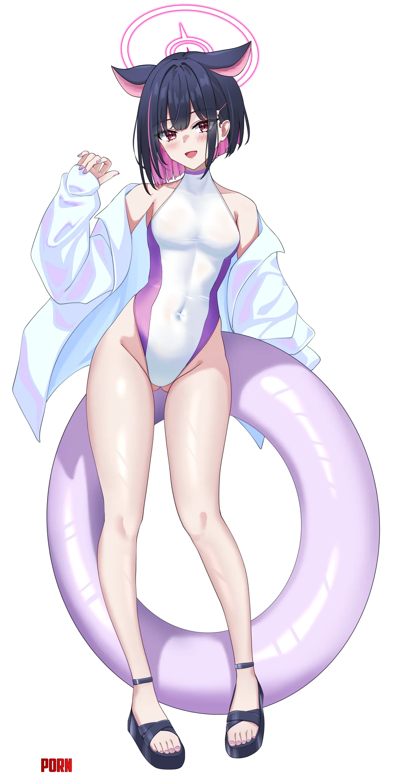 Competition Swimsuit Kazusa [Blue Archive] by A_MASSIVE_PERVERT