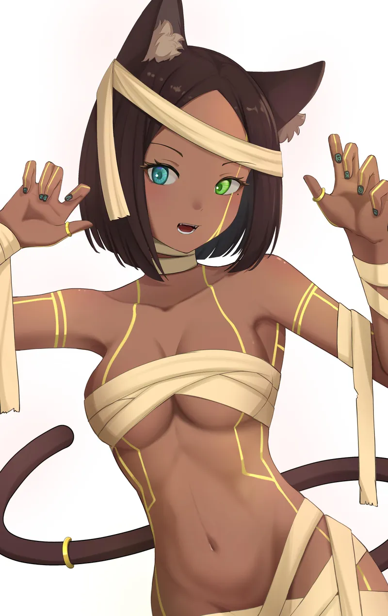 Thumbnail Mummified Seduction: Catgirl Mummy Outfit | Keyblade_Yoshi