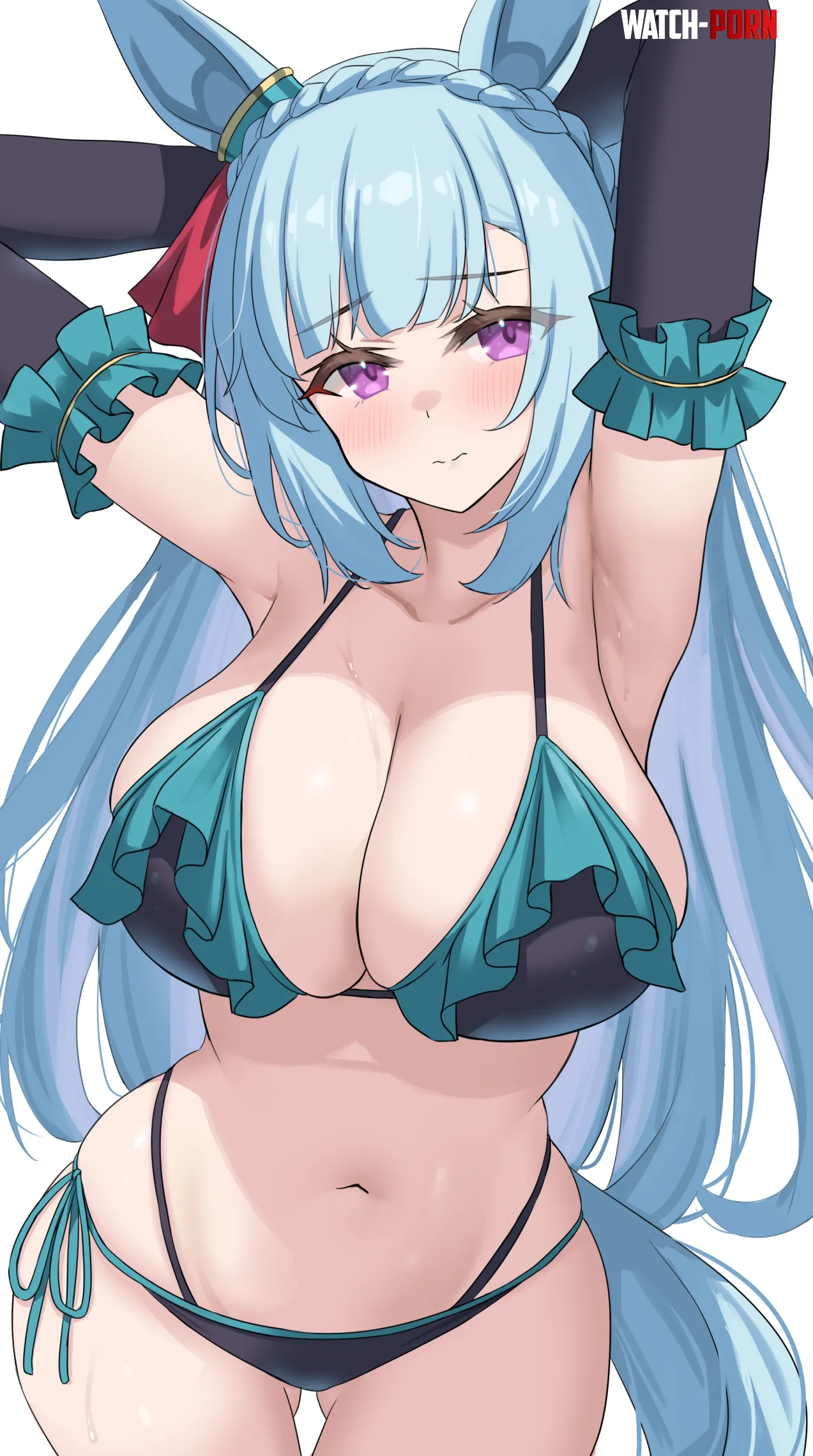 Mejiro Ardan's big swimsuit tiddies by marxsander2016