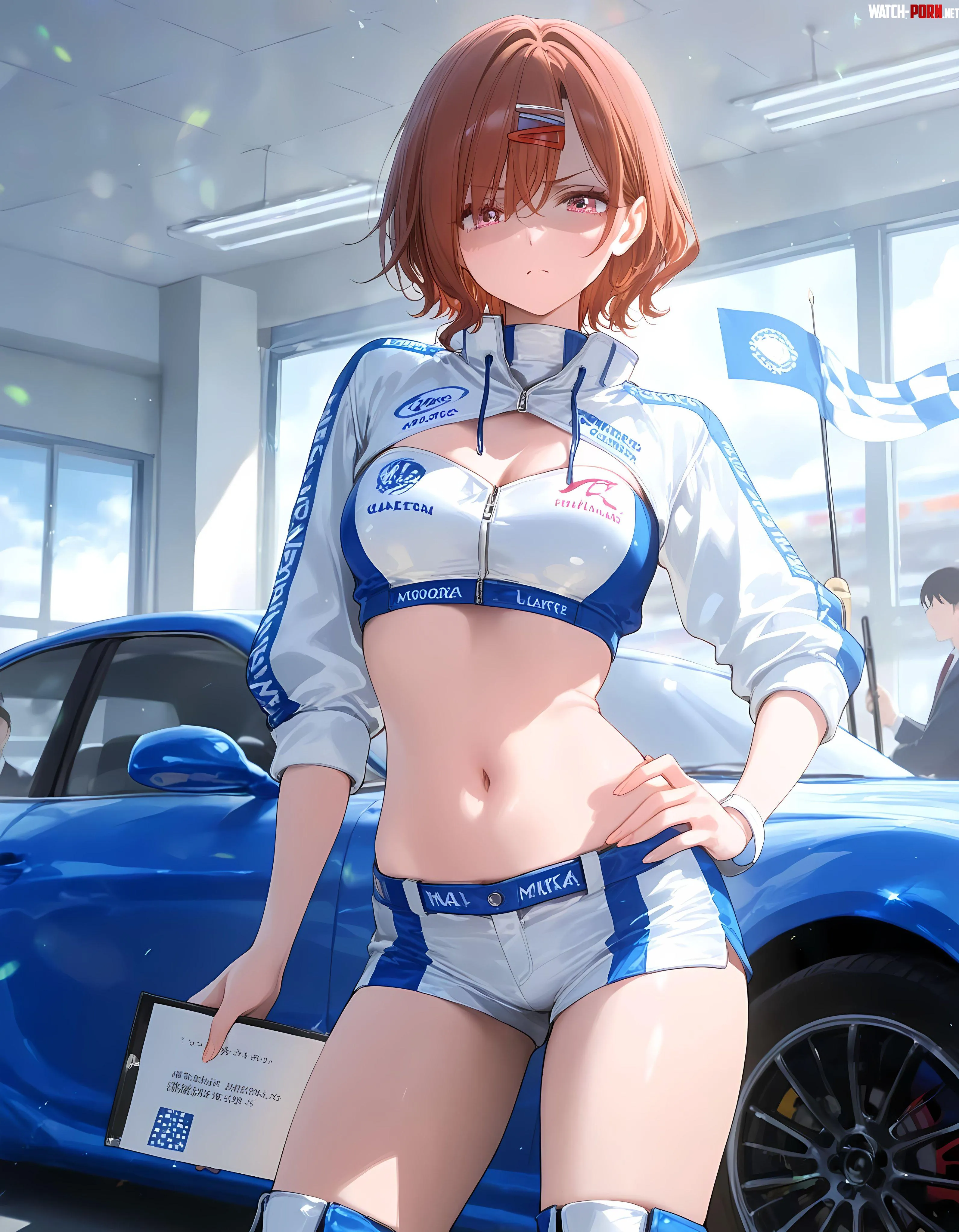 Race Queen Madoka [Idolmaster] by CheetahSperm18
