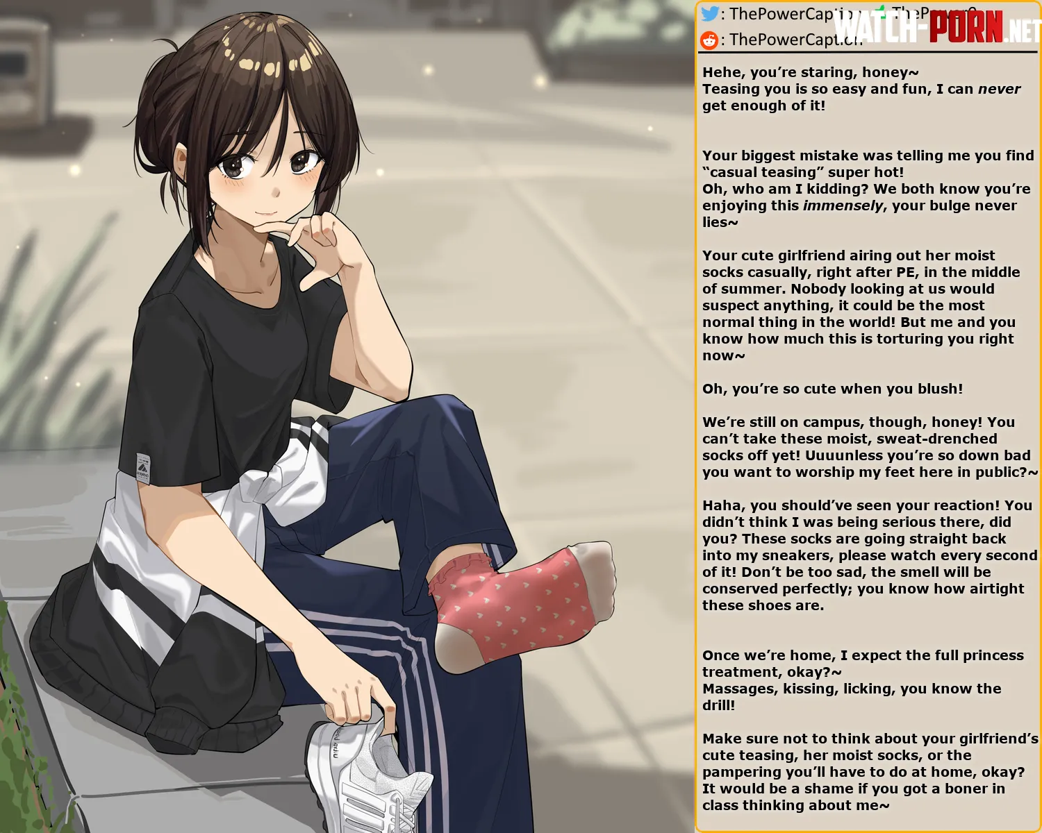 Casual Teasing (Artist NANASE_YOUNG) [Feet] [Socks] [Wholesome] [Girlfriend] [Public tease] by ThePowerCaption