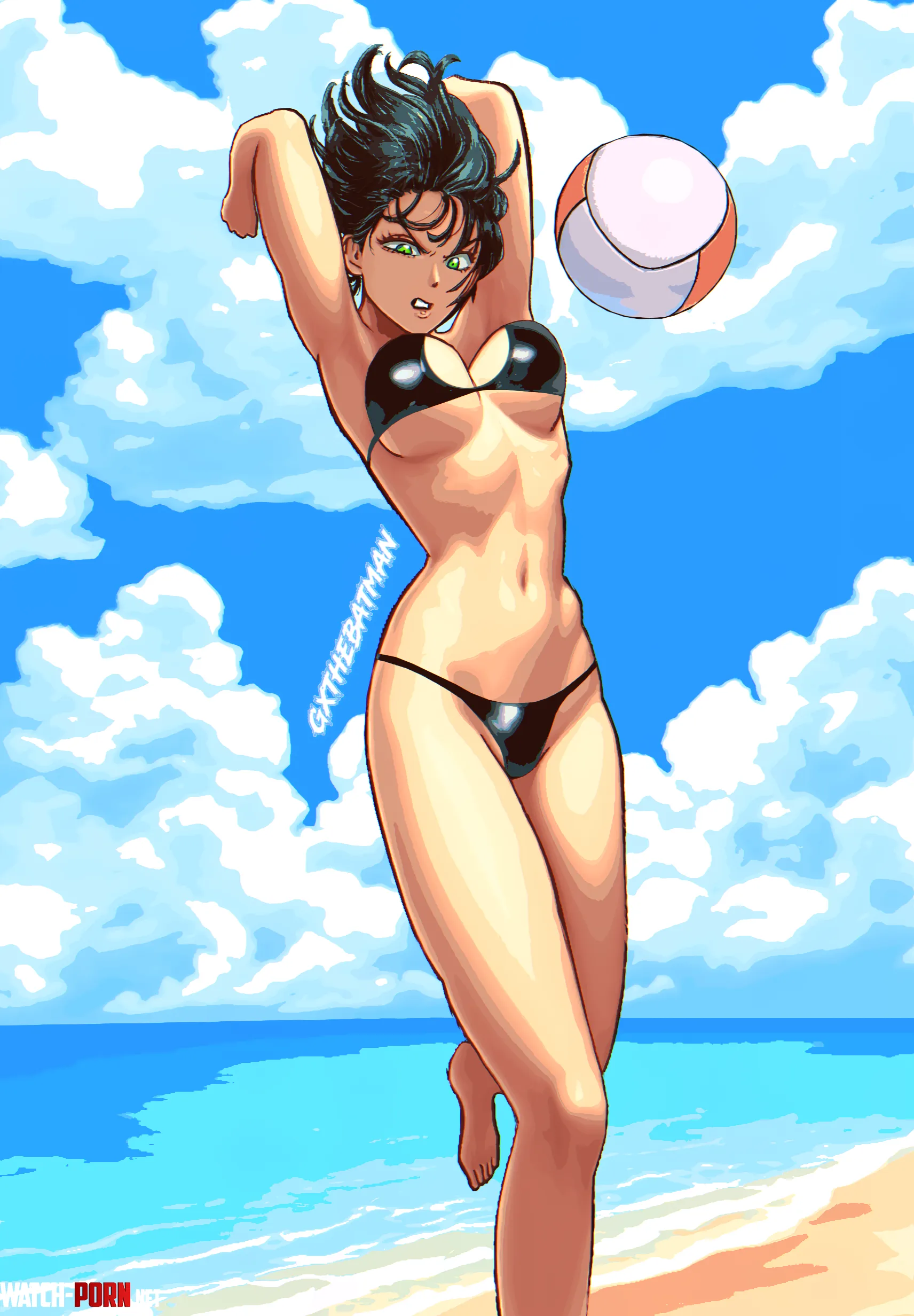 Fubuki playing with a ball [One Punch Man] by GxTheBatmanYouTube