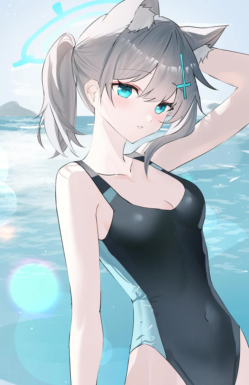Thumbnail Shiroko [Blue Archive] by McKnight94: Diving into Swimsuithentai