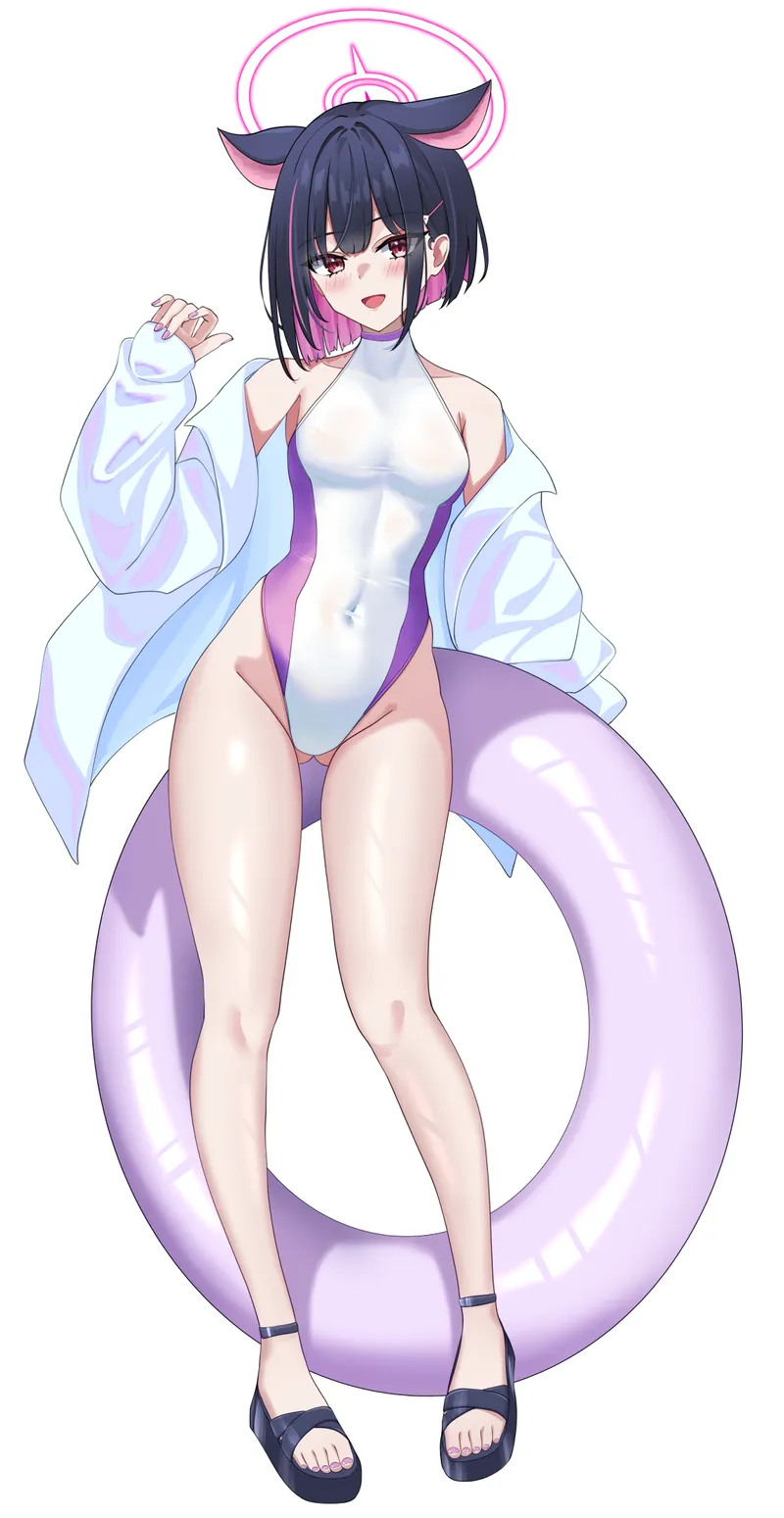 Thumbnail A_MASSIVE_PERVERT Explores Competition Swimsuit Kazusa [Blue Archive]