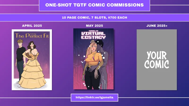 Thumbnail Tgamelia Announces Comic Commissions Open - Gender Transformation