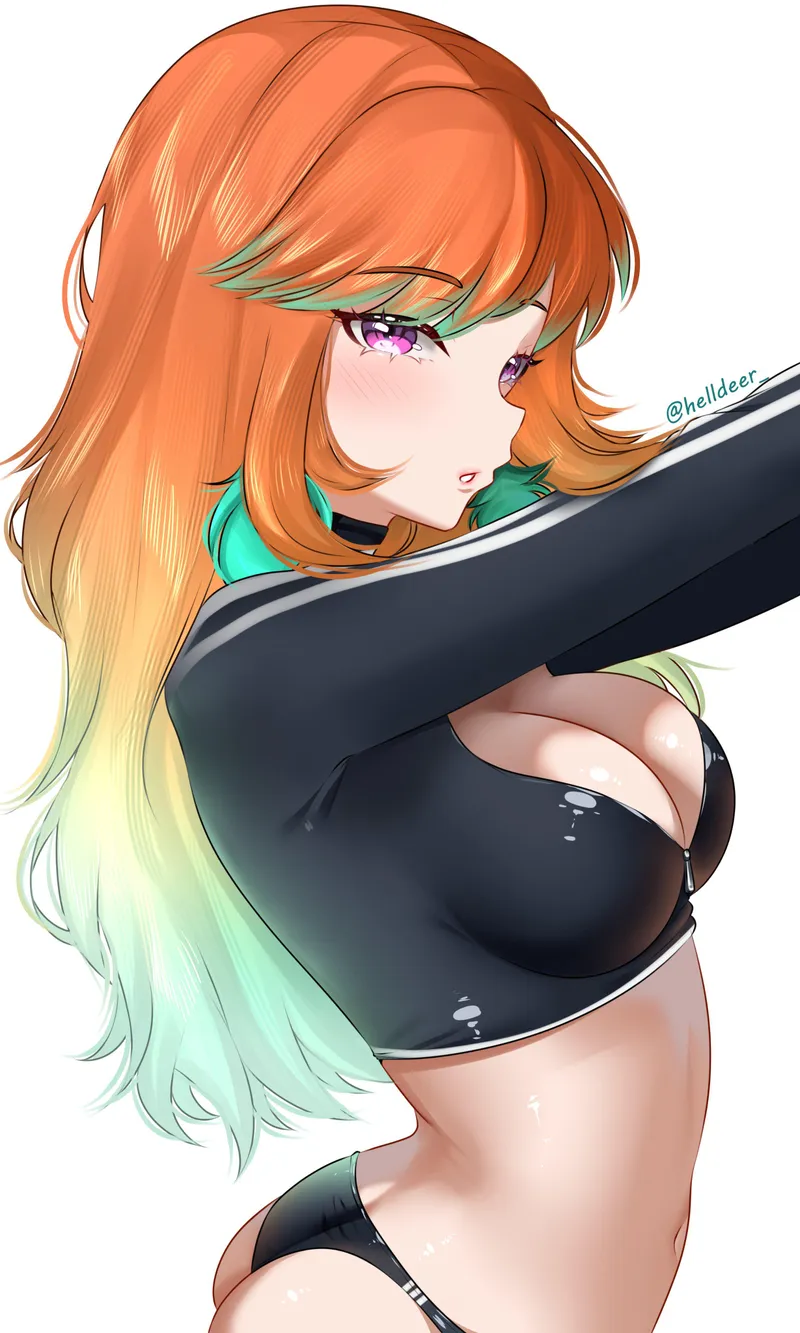 Thumbnail Takanashi Kiara's Hololive Midriff: An Anime Midriff Delight by CheetahSperm18