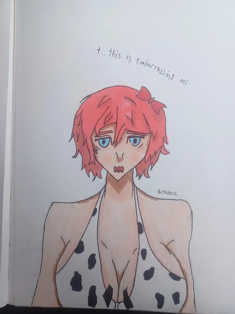 Thumbnail [OC] Attempted Sayori Bikini Drawing by superkajda: DDLCRule34 Adventure