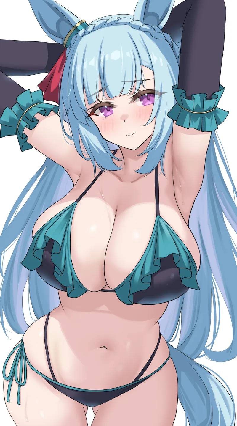 Thumbnail Marxsander2016: Mejiro Ardan's Big Swimsuit Tiddies - Dive In!