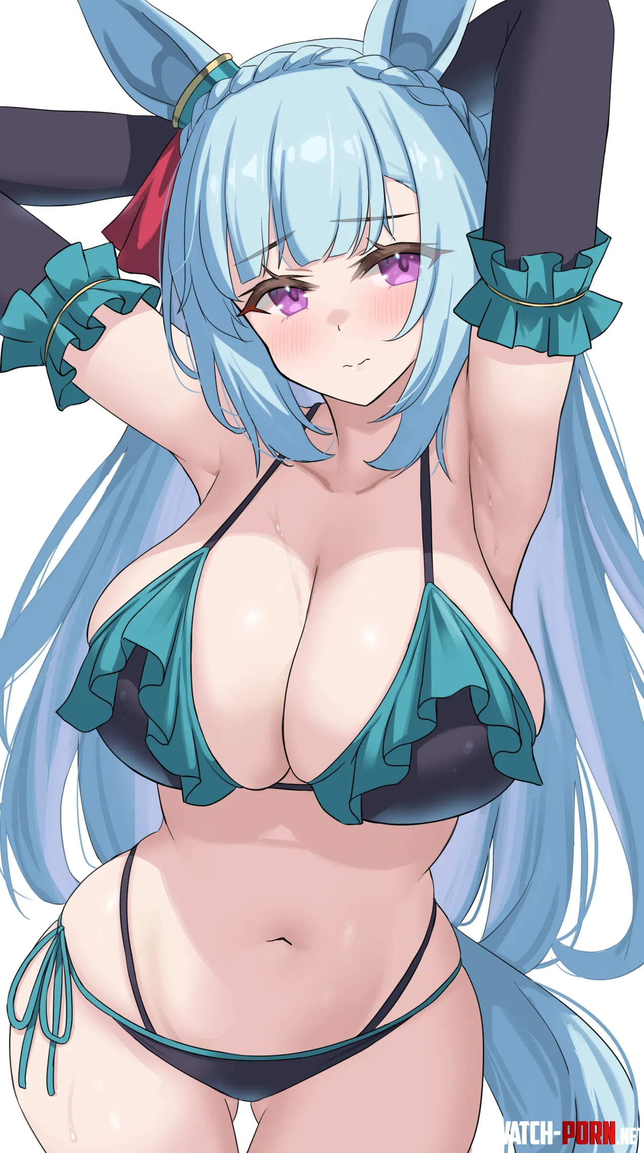 Mejiro Ardan's big swimsuit tiddies by marxsander2016