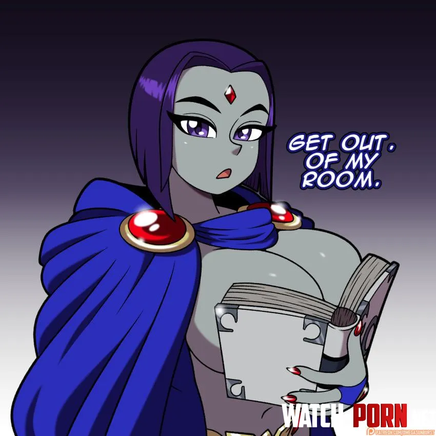 [Omegasunburst] (D.C. Teen Titans) Raven Wants You To Leave, While She Reads Her Erotic Spells. All characters are adults by villianrules