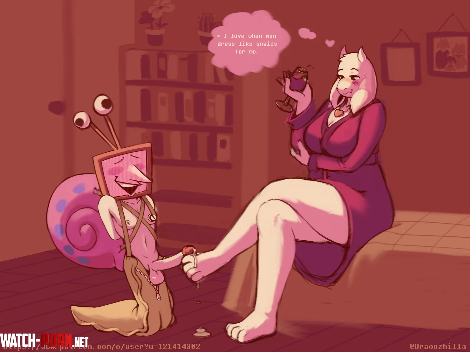[Toriel][Tenna] Snailplay by Dracozhilla