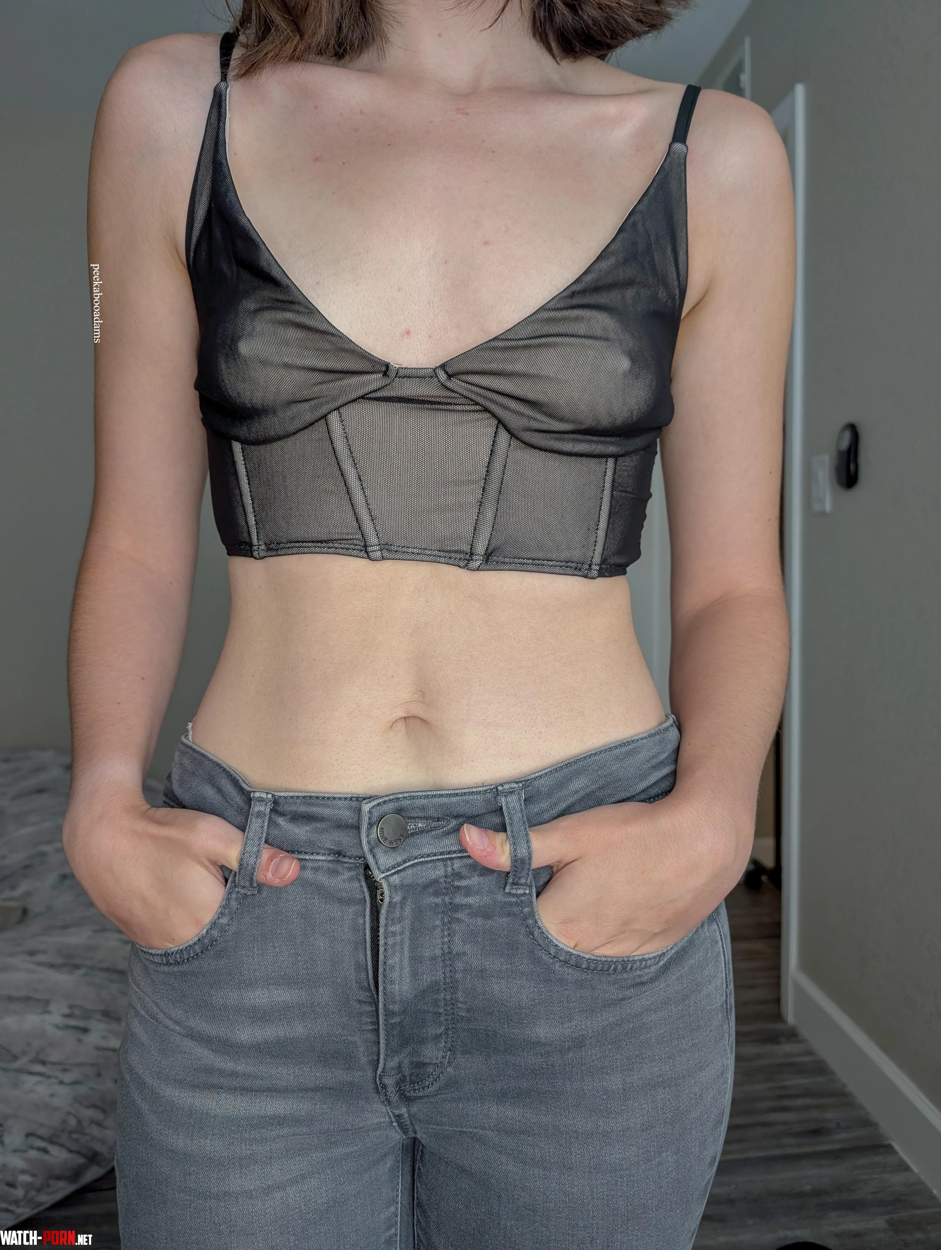 Excited for braless happy hour by peekabooadams
