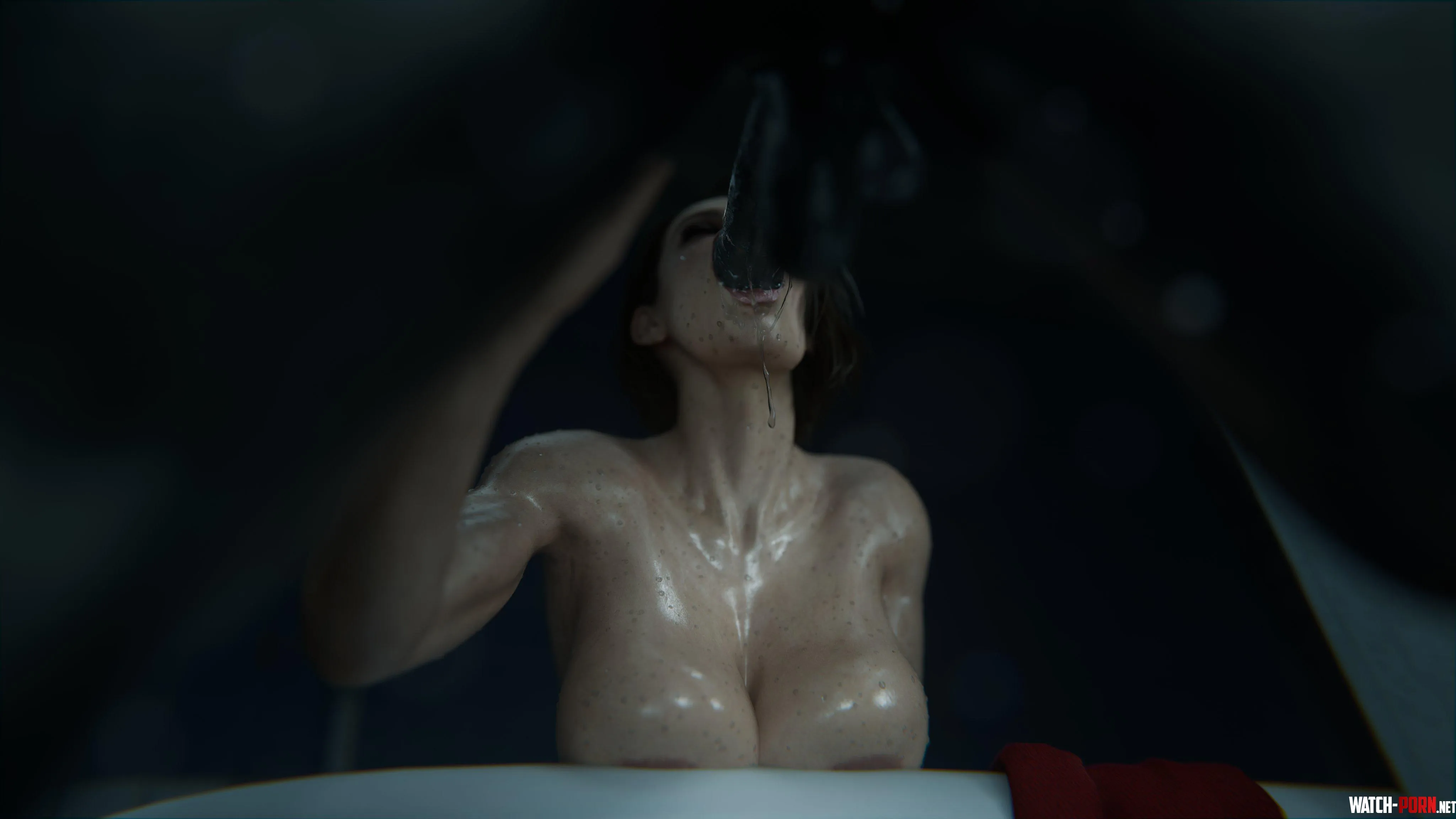 Jill sucking Mr. X (Stephanie) [Resident Evil] by EroMestre