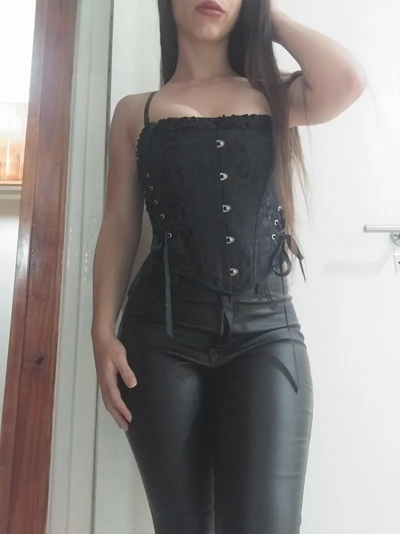 Thumbnail Mariana_peaches3_14 Stuns in Leather Pants and Corset - Dare to Look?