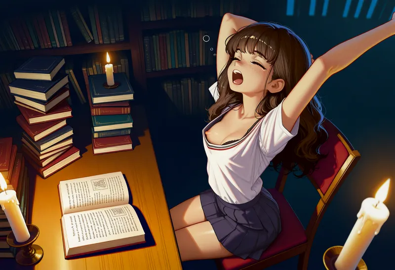 Thumbnail GettingHandsyWithMe's Tale of Studying Past Normal Time in harrypotterporn