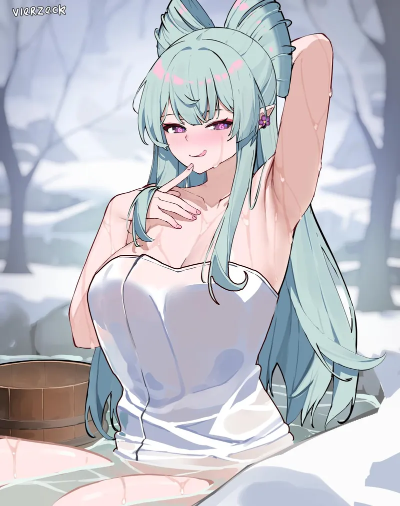 Thumbnail Yumemizuki Mizuki's Hot Spring Bath in Genshin Impact by TheRoySez