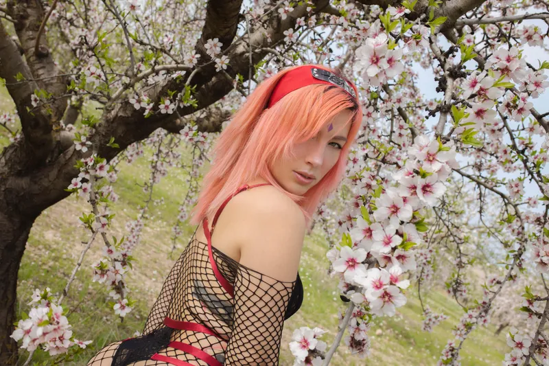 Thumbnail Sakura's Naruto Charm: LivayDPunk's Anime Vibe | livaydpunk | CosplayLewd