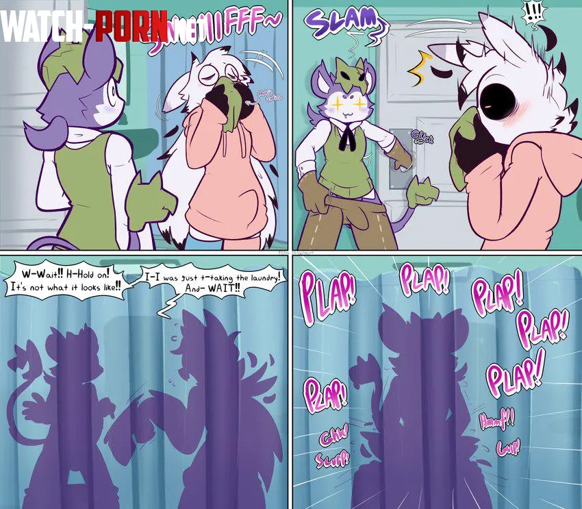 Caught red-handed (art by felino) by courier5995