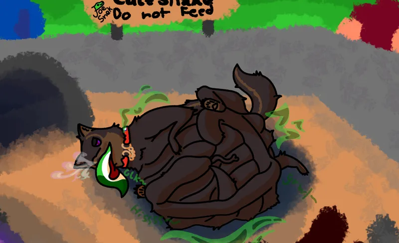 Thumbnail Hour_Ad_4354's Vore Tale: The Artistic Encounter of Dog Pred and Snake Prey