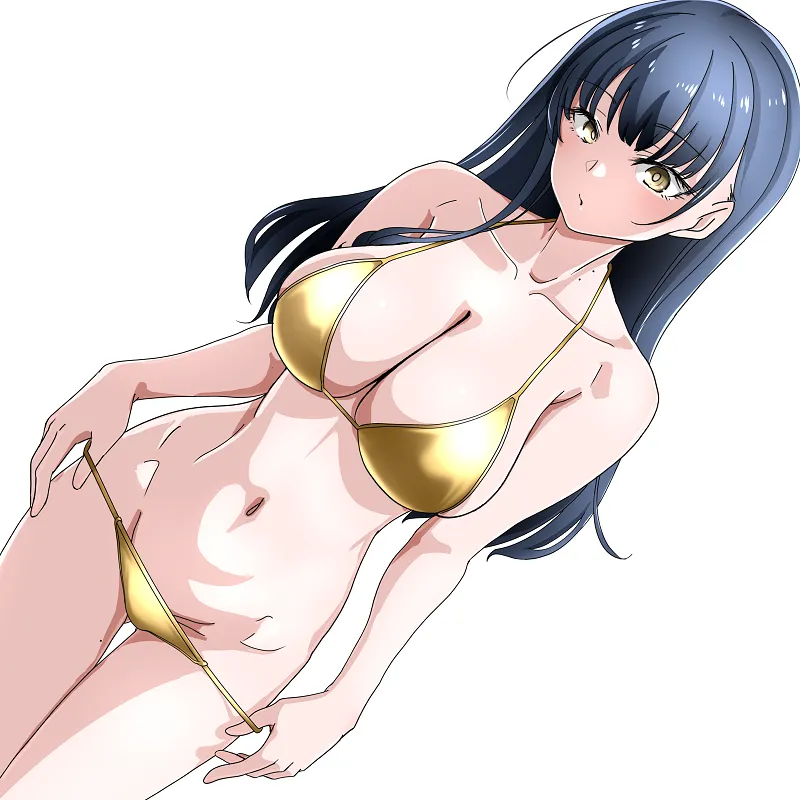 Thumbnail Anna Yamada's Golden Bikini Delight in BigAnimeTiddies by Csxc