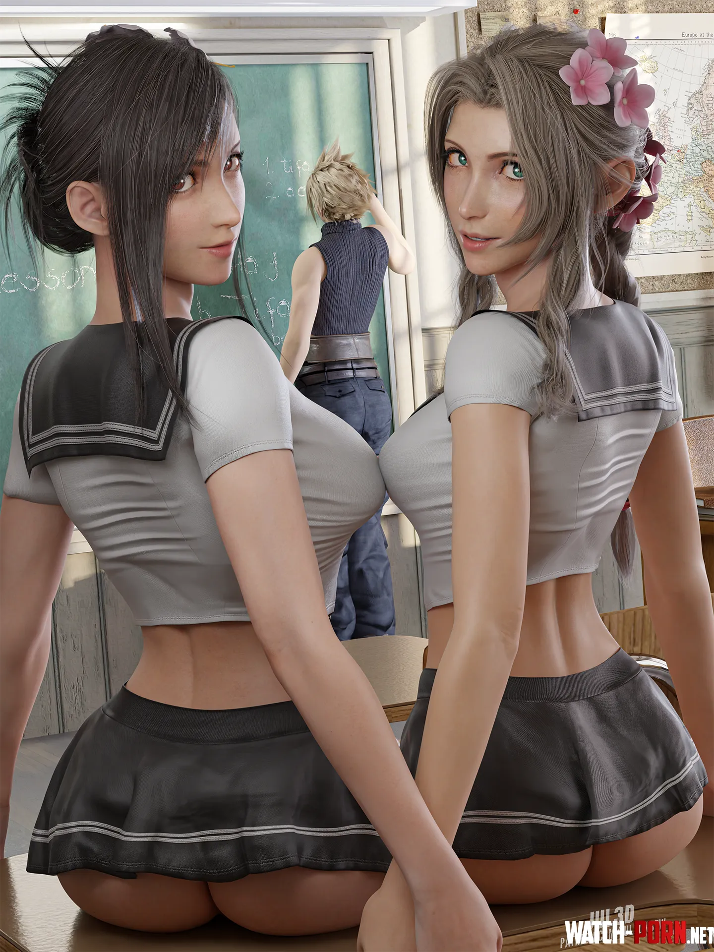 Tifa & Aerith (Jul3D) [Final Fantasy] by Jul3D