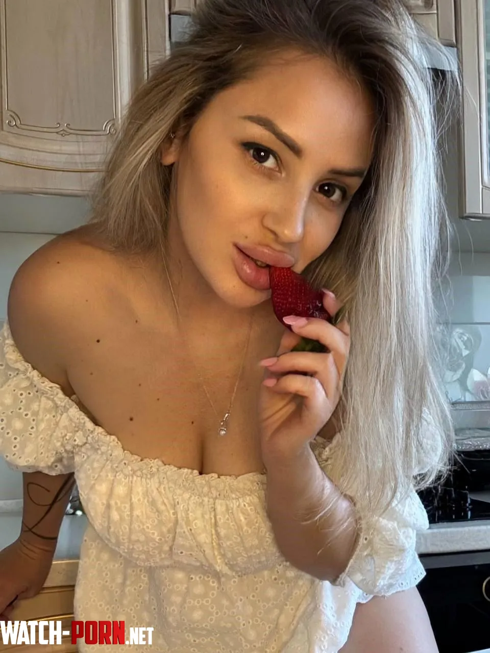 Strawberry-flavored cleavage by NastyaFlirty