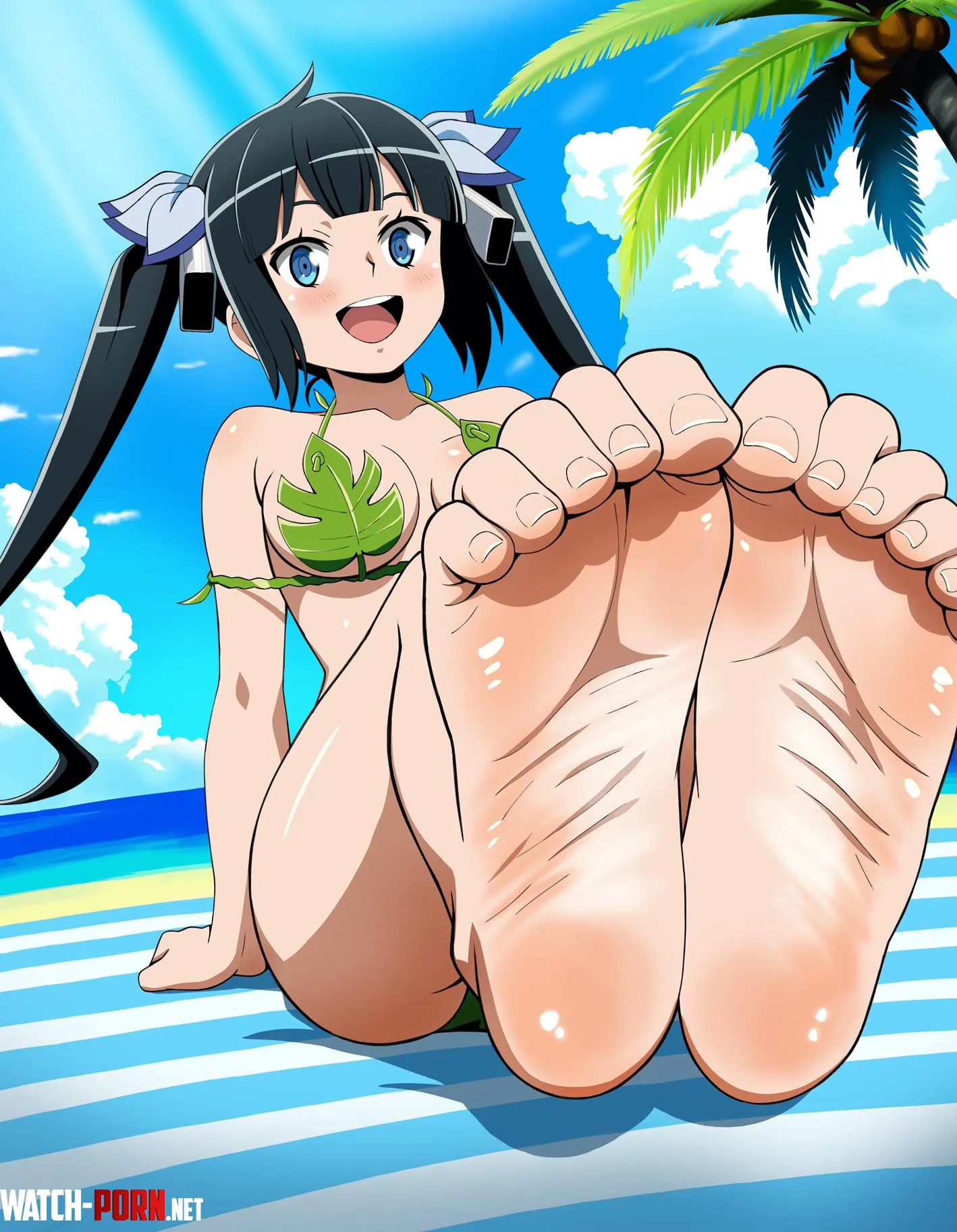Hestia [Feet] [DanMachi] by conejologia