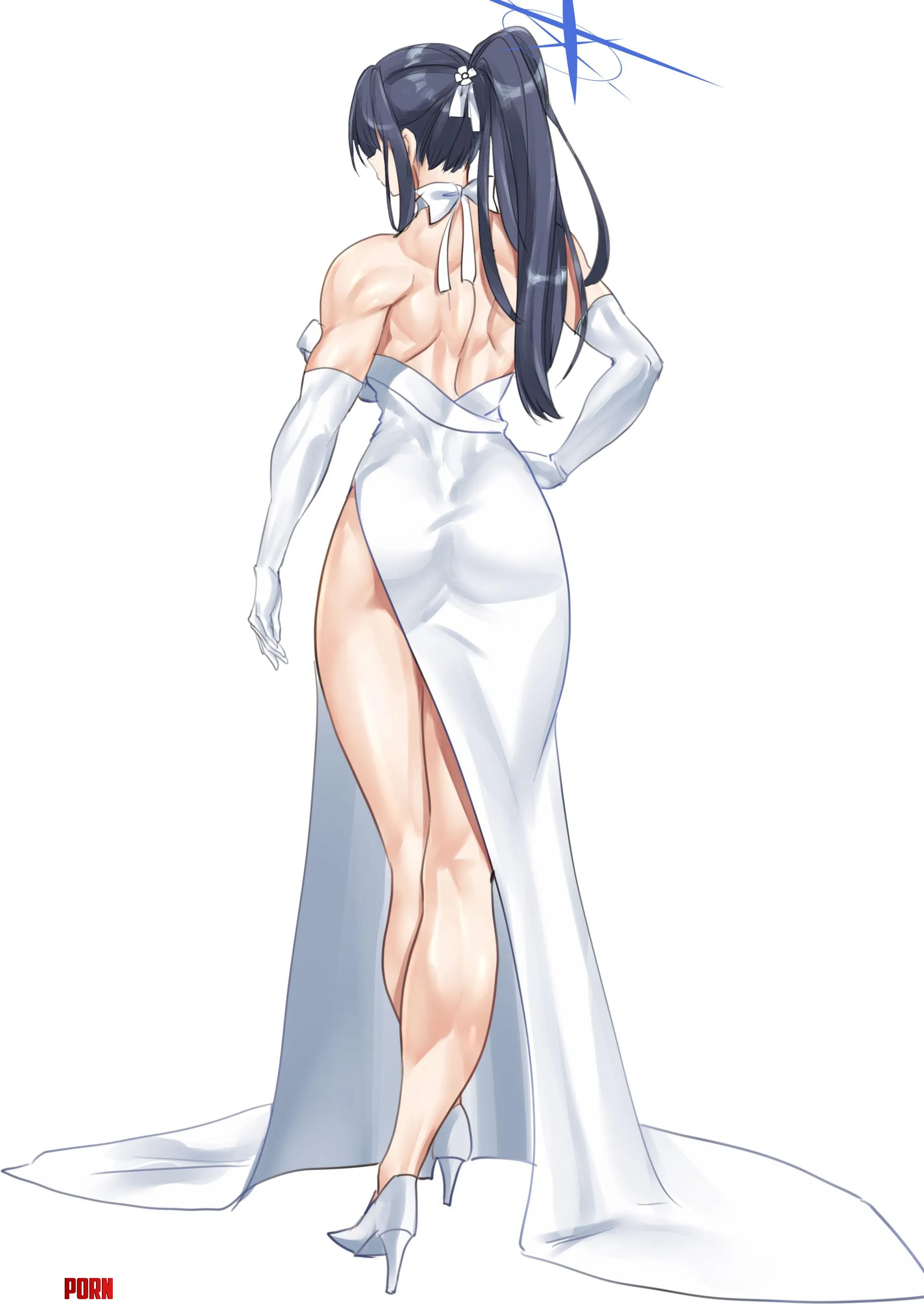 Dress Saori (TeaIndian) [Blue Archive] by Throwawheylmao