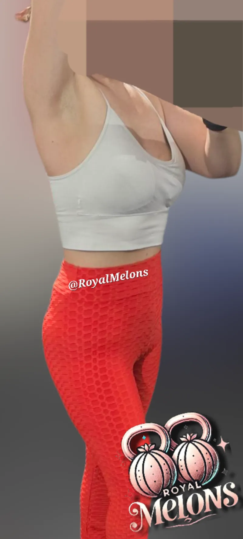 Thumbnail Sweat and Reps: Leg Day Abs Adventure in YogaPants | RoyalMelons