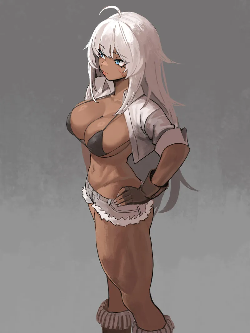 Thumbnail Analyzing That's Indiana's Thighs (SOLDAT) [Azur Lane] in Fit Drawing Girls