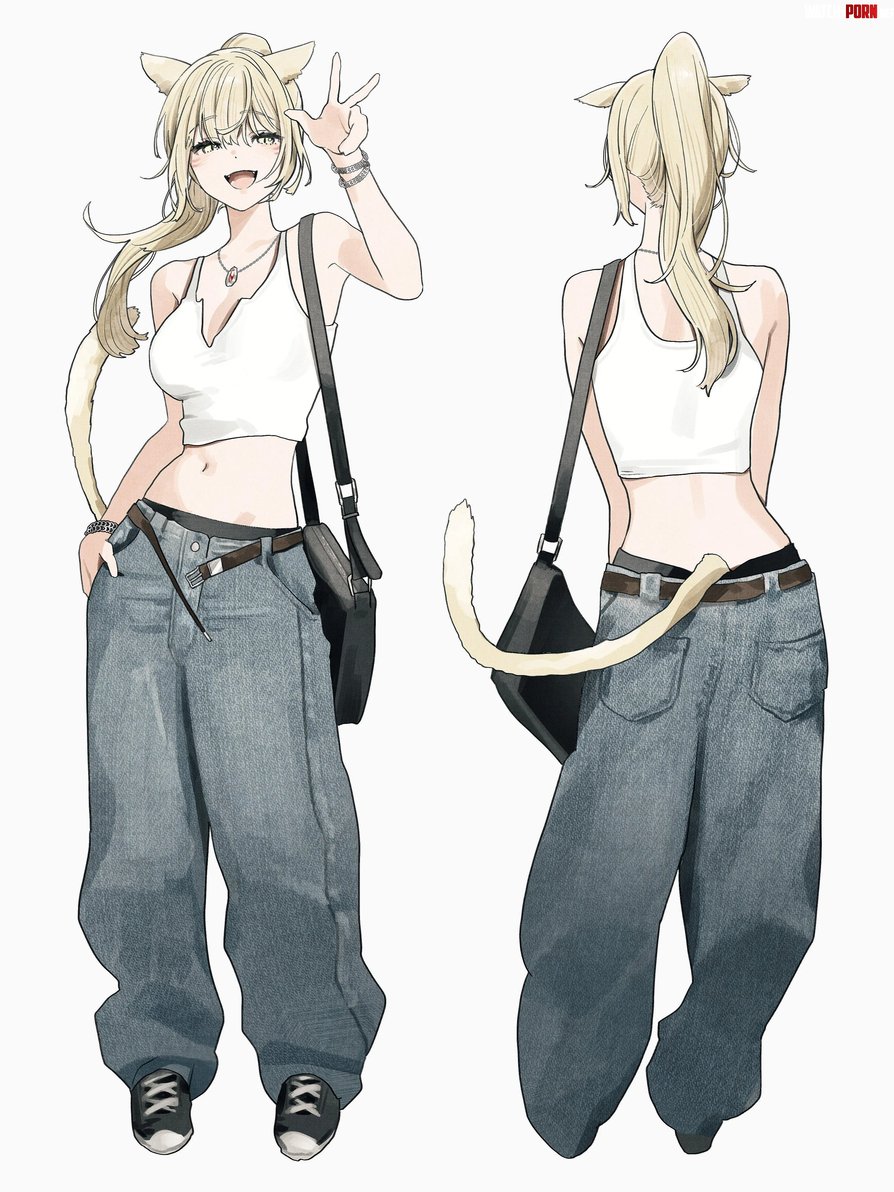 Casual Catgirl [Original] by A_MASSIVE_PERVERT