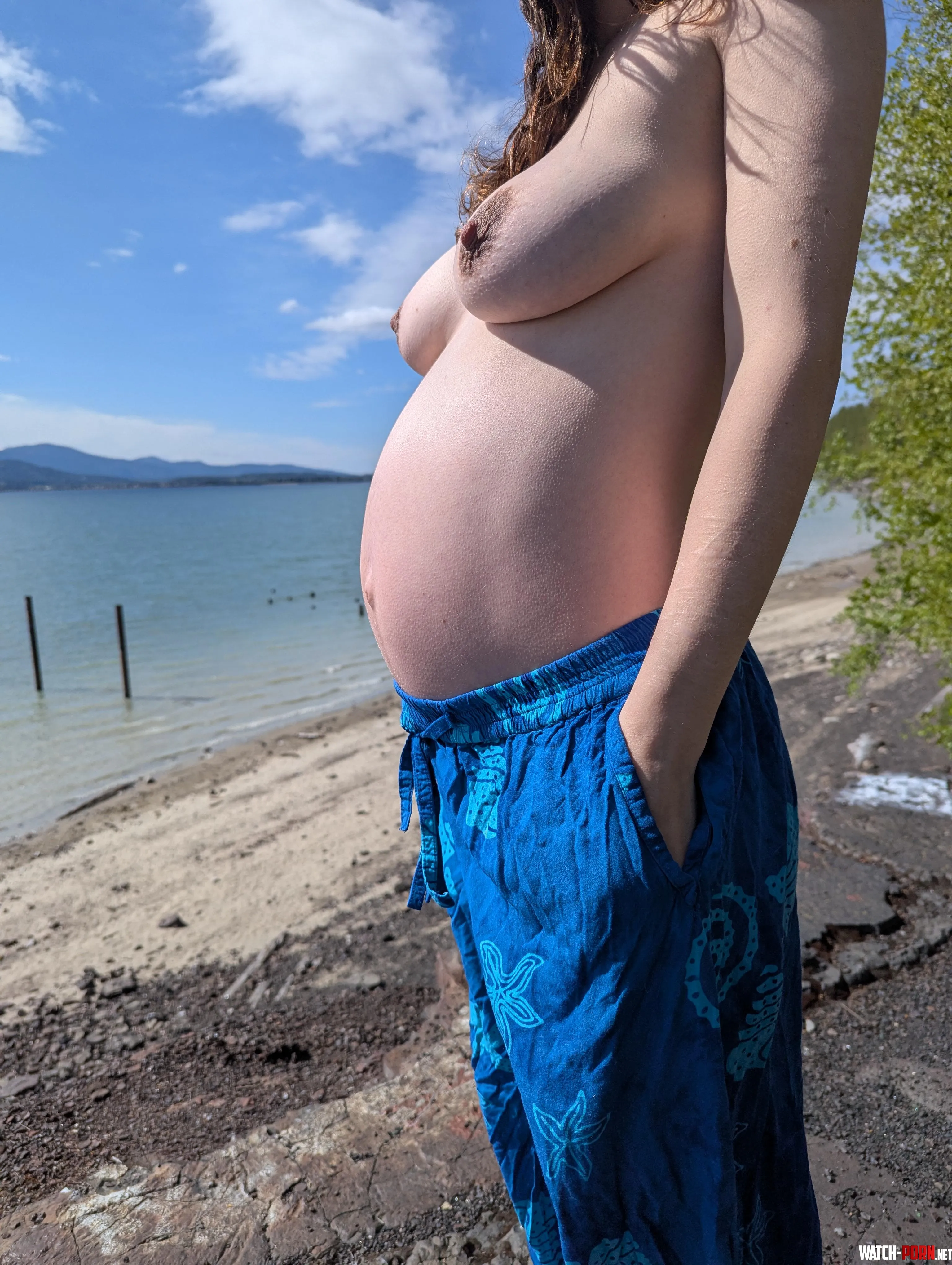 Pregnant, naked, in nature.. doesn't get any better... by Tia-The-Toy
