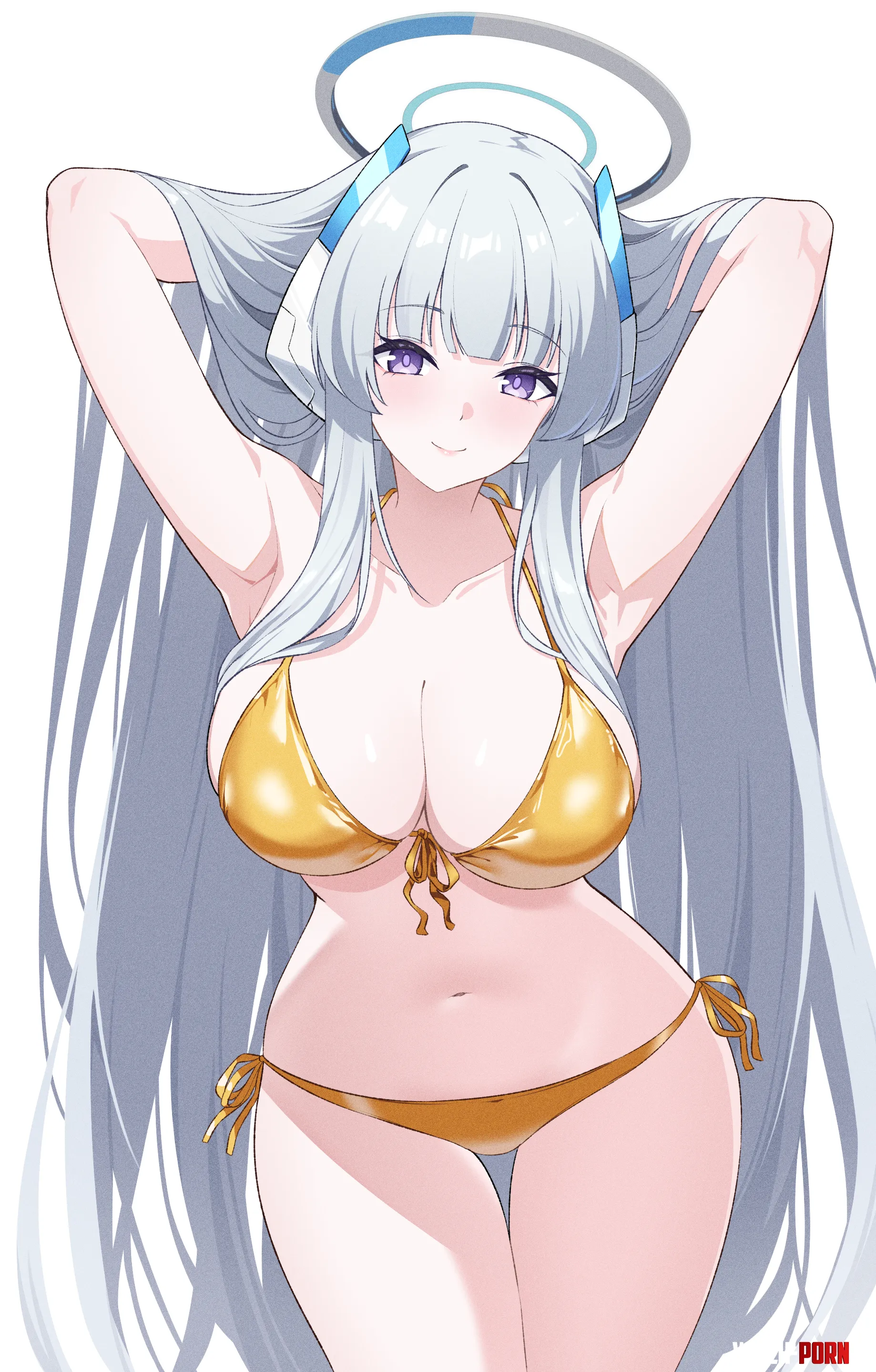 Noa in gold bikini by xSaviour_N