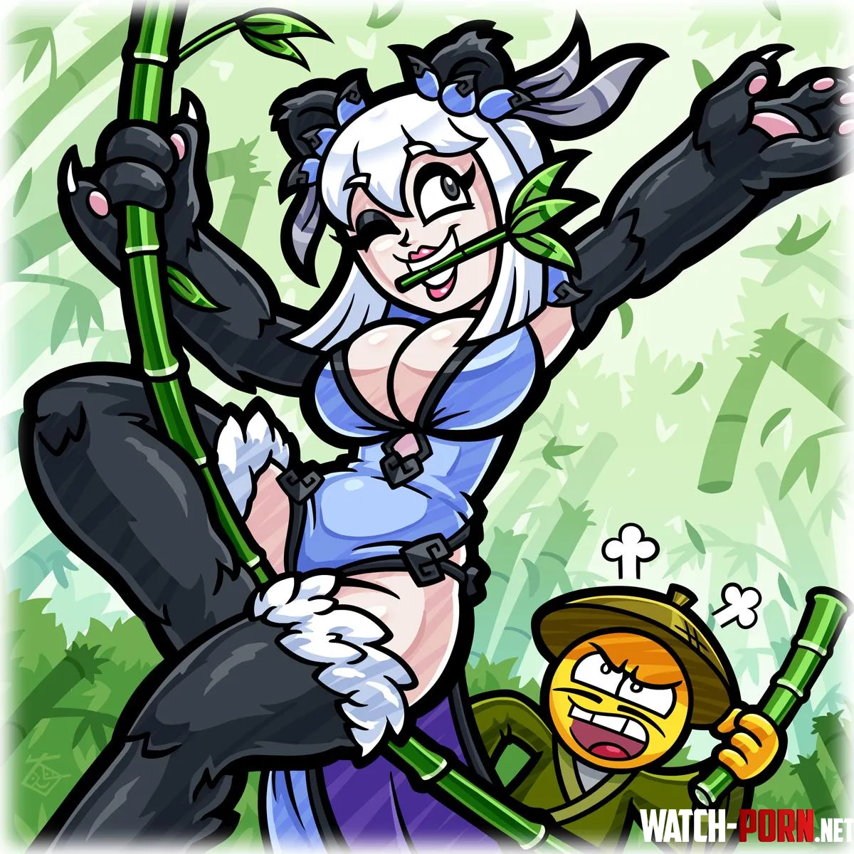 Miss Xiongmao in the Bamboo Gard by Jaxx1992