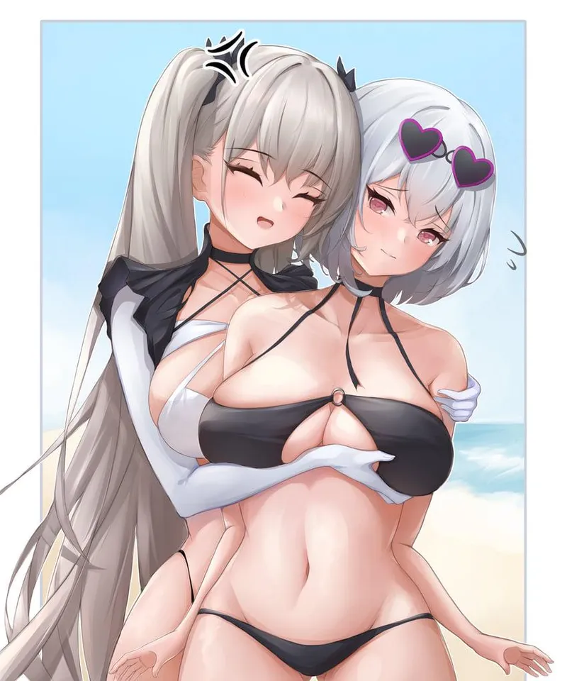 Thumbnail Sirius and Formidable in Azur Lane by EvilRocketPug in yuri Category