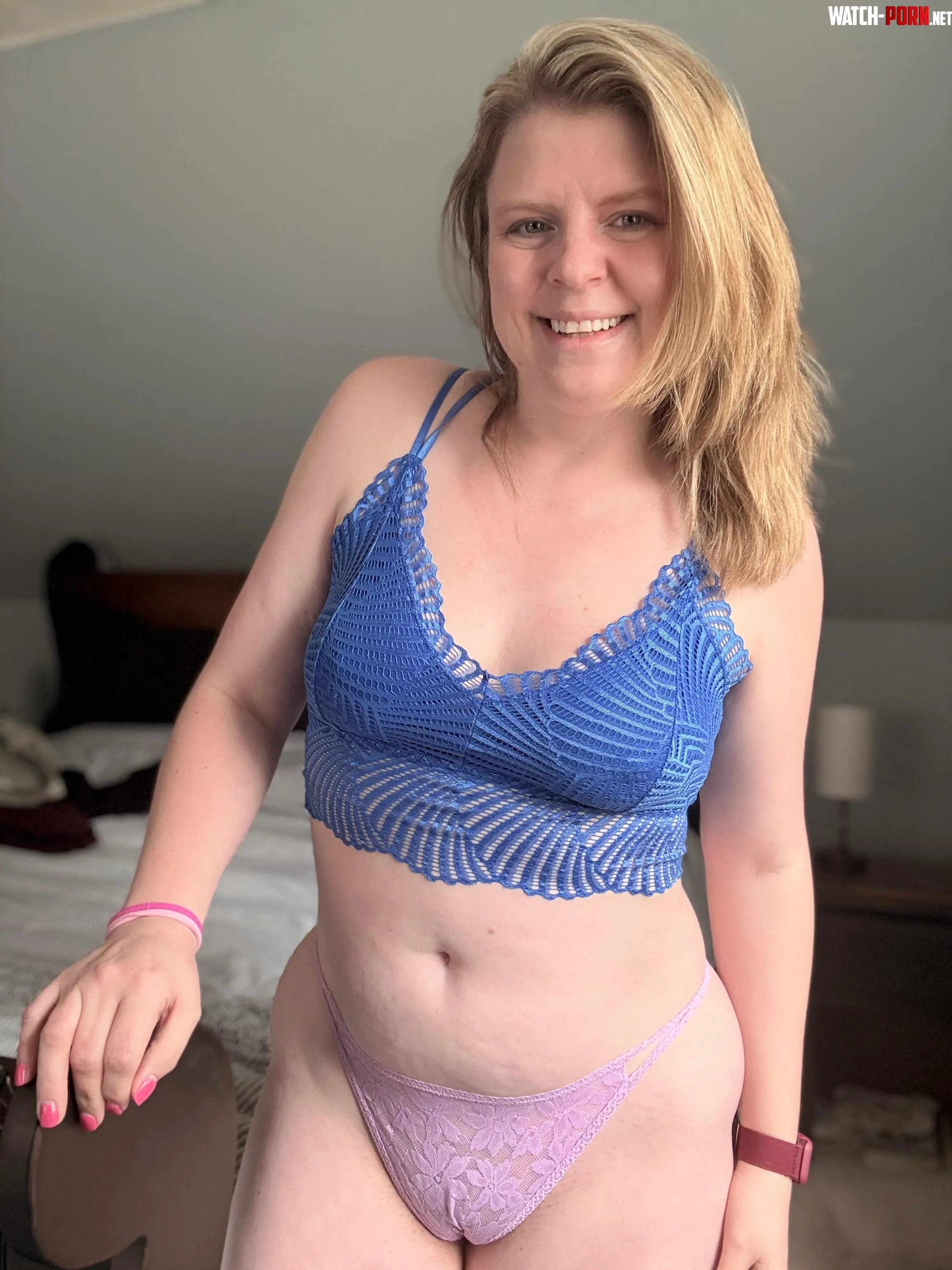 Morning stretch… still a little messy from last night. Think you could handle me before coffee….. by tightpixienurse