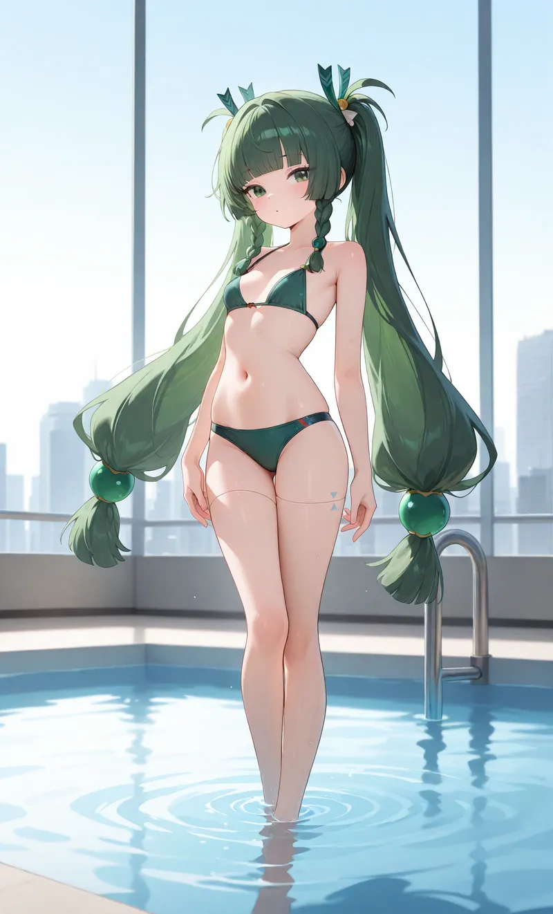 Thumbnail Discovering Ai's Pool Day With Qingyi at animemidriff