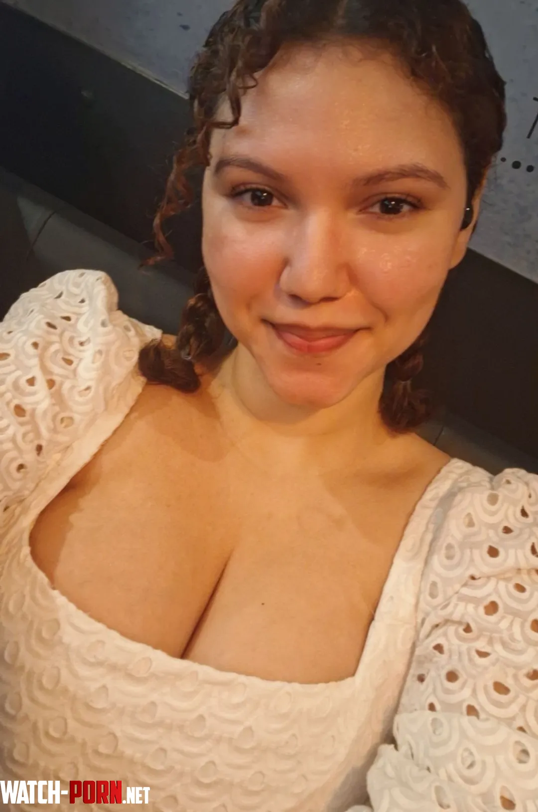 Braids, a single curl and my white crop top (f28) by 96fairytale