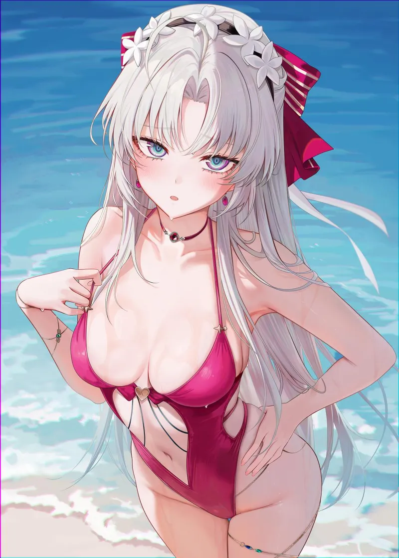 Thumbnail Noa in Gold Bikini: Sensual Swimwear | xSaviour_N