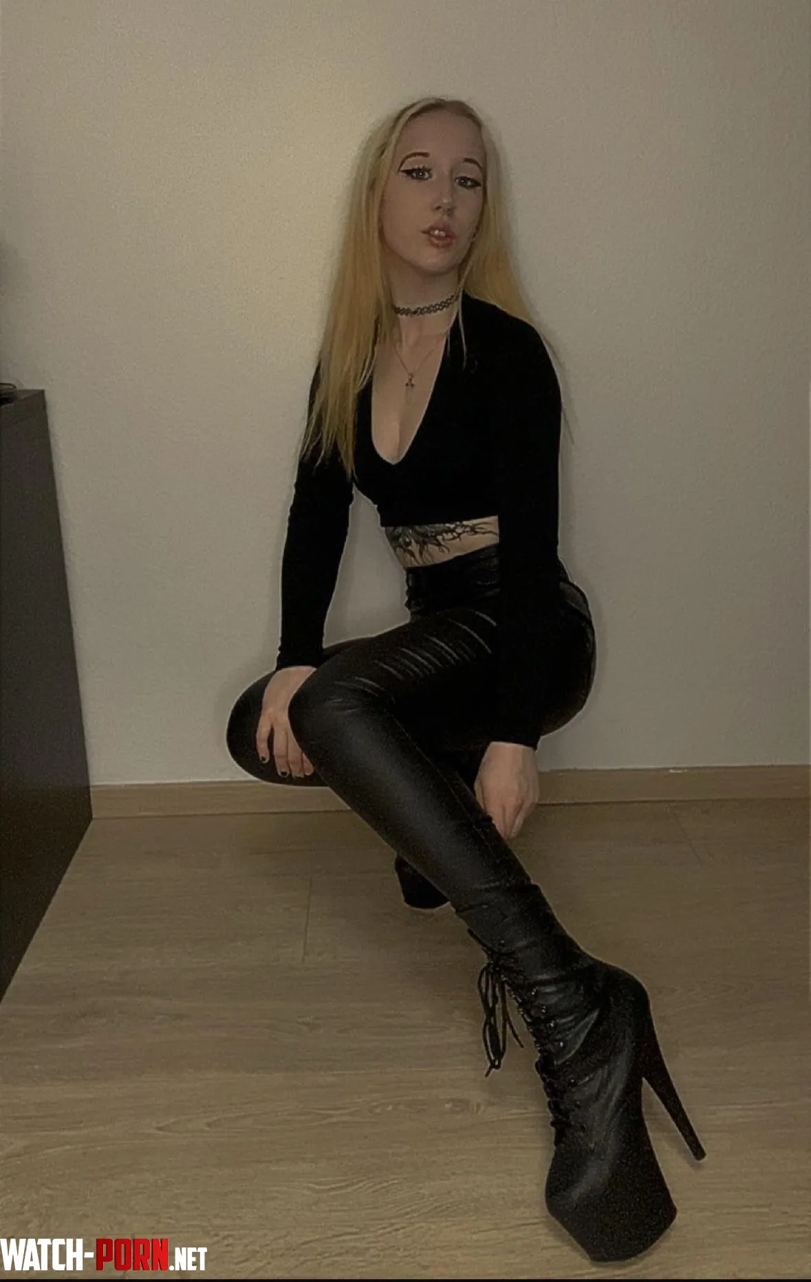 Love this combination of pants and heels by sin_a_cos