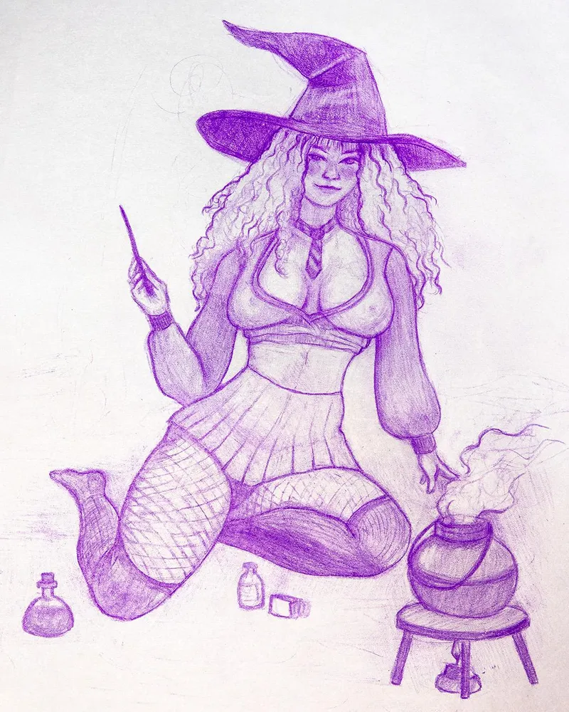 Thumbnail Hermione's Naughty Feelings Revealed by NaughtyDrawsFantasy | harrypotterporn