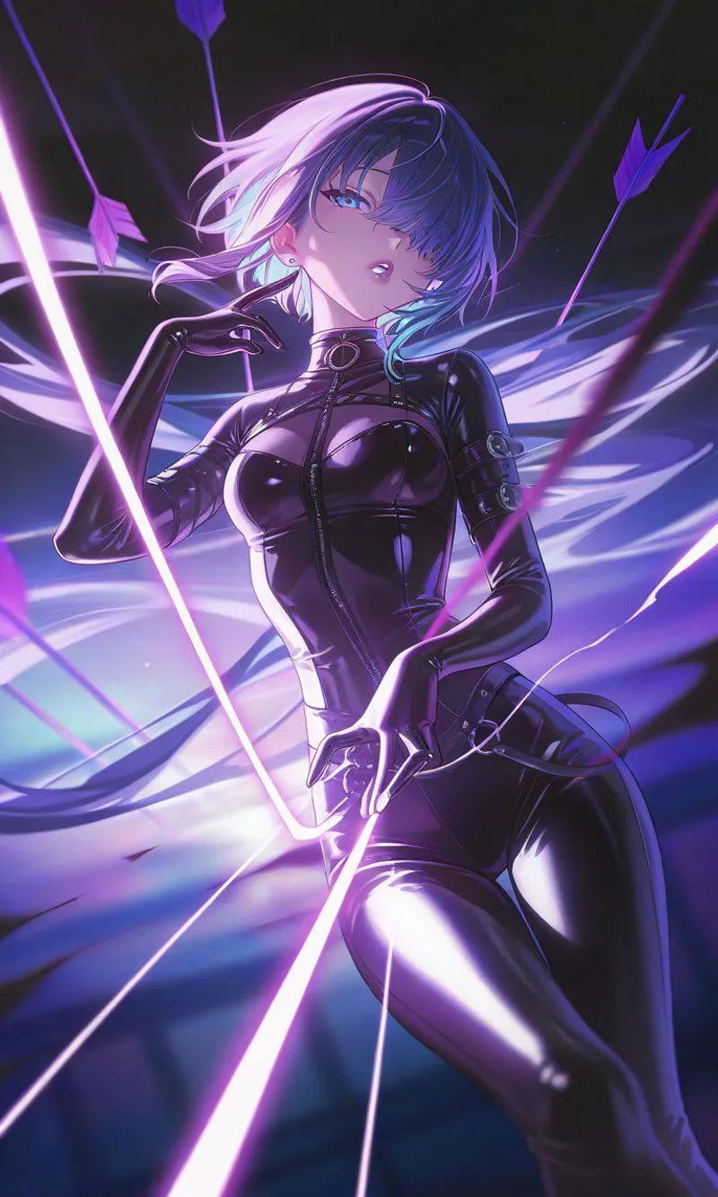 Thumbnail CheetahSperm18's Unique Take: Explore Purple Arrows in animebodysuits