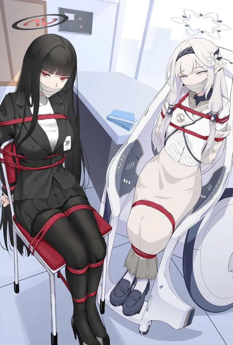 Thumbnail Drichere Reveals the Office Interview Process in a hentaibondage Setting